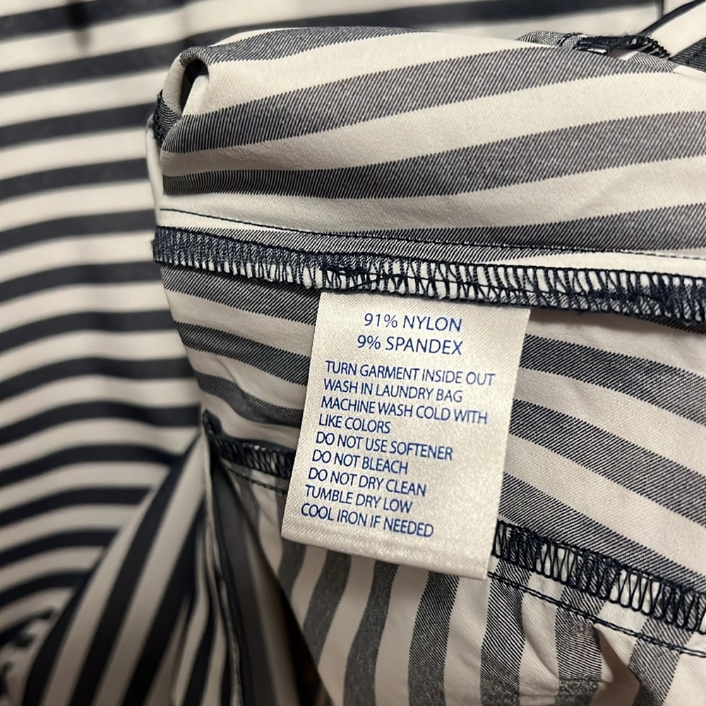 Southern Tide Black and White Striped Mini Dress - Picture 5 of 5